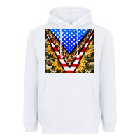 White american sunflower and camouflage Heavyweight Hoodie - AdoDesignShop