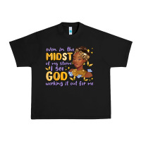Black even in the midst of my storm i see god working it Urban Heavy Tee - MaliasSmallBusiness