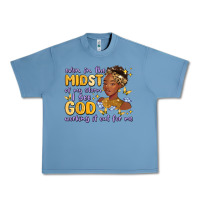 Pebble Blue even in the midst of my storm i see god working it Urban Heavy Tee - MaliasSmallBusiness