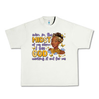 Pistachio even in the midst of my storm i see god working it Urban Heavy Tee - MaliasSmallBusiness