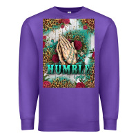 Purple western humble 1 peter 5 6 car air freshener Premium Sweatshirt - Jasminsmagicworld