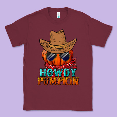 Howdy Pumpkin Classic Tee Designed By Bundleandbundleshop
