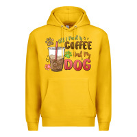 Lemon all i need is coffee and my dog Premium Hoodie - MaliasSmallBusiness
