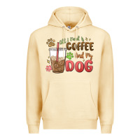 Pina Colada all i need is coffee and my dog Premium Hoodie - MaliasSmallBusiness
