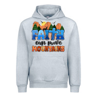 Heather Grey faith can move mountains Urban Hoodie - MaliasSmallBusiness