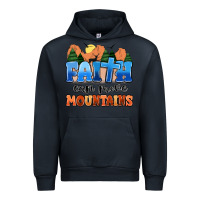 Navy faith can move mountains Urban Hoodie - MaliasSmallBusiness