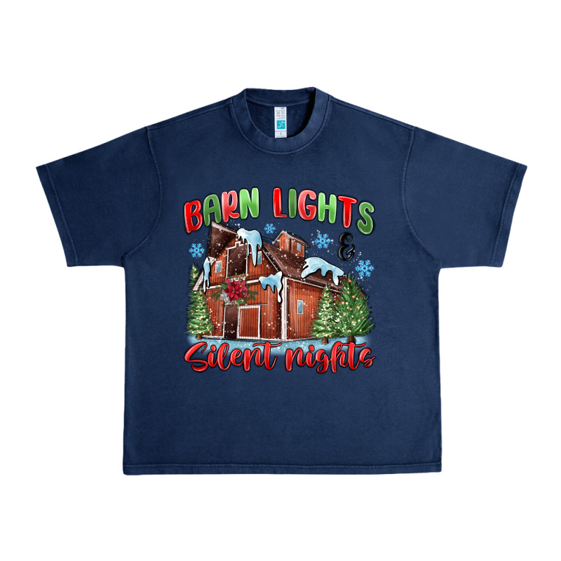 Barn Lights And Silent Nights Urban Heavy Tee by MaliasSmallBusiness | Teevron