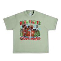 Oil Green barn lights and silent nights Urban Heavy Tee - MaliasSmallBusiness