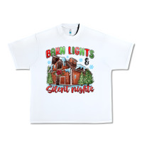 White barn lights and silent nights Urban Heavy Tee - MaliasSmallBusiness
