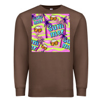 Chestnut hello summer and beer seamless pattern Premium Sweatshirt - BundleAndBundleShop