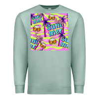 Seafoam hello summer and beer seamless pattern Premium Sweatshirt - BundleAndBundleShop