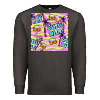 Smoke hello summer and beer seamless pattern Premium Sweatshirt - BundleAndBundleShop