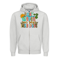 Dove Grey boat waves sun rays lake days Zipper Hoodie - Zillion Design Studio