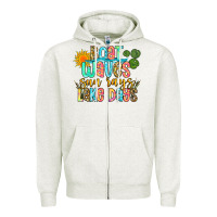 Oatmeal Heather boat waves sun rays lake days Zipper Hoodie - Zillion Design Studio