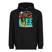 Black nurse life summer Heavyweight Hoodie - AdoDesignShop