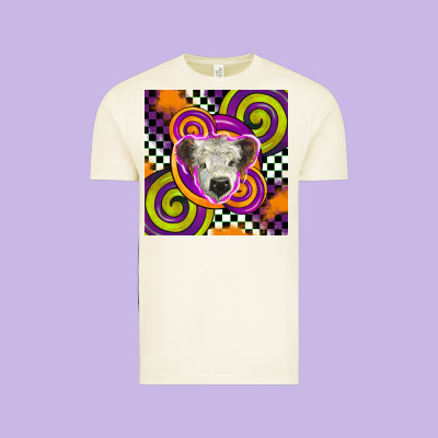 Halloween  Calf Scottish Vintage Tee Designed By Barkaloodesign