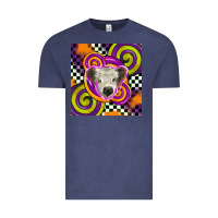 Vintage Denim halloween  calf scottish Vintage Tee - BarkalooDesign
