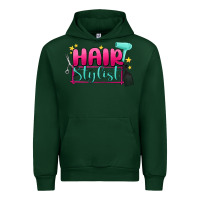 Forest Green hair stylist Urban Hoodie - MaliasSmallBusiness