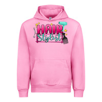 Fuchsia Pink hair stylist Urban Hoodie - MaliasSmallBusiness