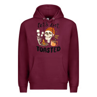 Burgundy let's get toasted camping Premium Hoodie - MaliasSmallBusiness