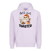Lilac let's get toasted camping Premium Hoodie - MaliasSmallBusiness