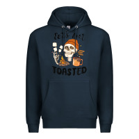 Navy let's get toasted camping Premium Hoodie - MaliasSmallBusiness