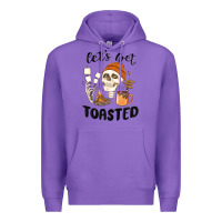 Purple let's get toasted camping Premium Hoodie - MaliasSmallBusiness