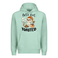Seafoam let's get toasted camping Premium Hoodie - MaliasSmallBusiness