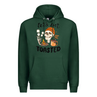 Sports Green let's get toasted camping Premium Hoodie - MaliasSmallBusiness