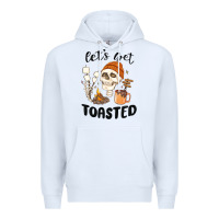 White let's get toasted camping Premium Hoodie - MaliasSmallBusiness