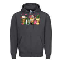 Smoke cactus coffee cups Zipper Hoodie - Zillion Design Studio
