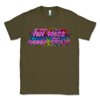 Army Green hot mess never stress Classic Tee - texasbilliewilder