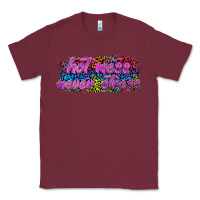 Burgundy hot mess never stress Classic Tee - texasbilliewilder