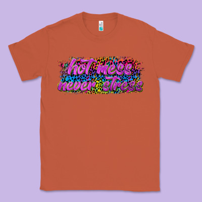 Hot Mess Never Stress Classic Tee Designed By Texasbilliewilder
