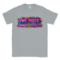 Heather Grey hot mess never stress Classic Tee - texasbilliewilder