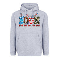 Heather Grey boom bitch get out the way Heavyweight Hoodie - AdoDesignShop