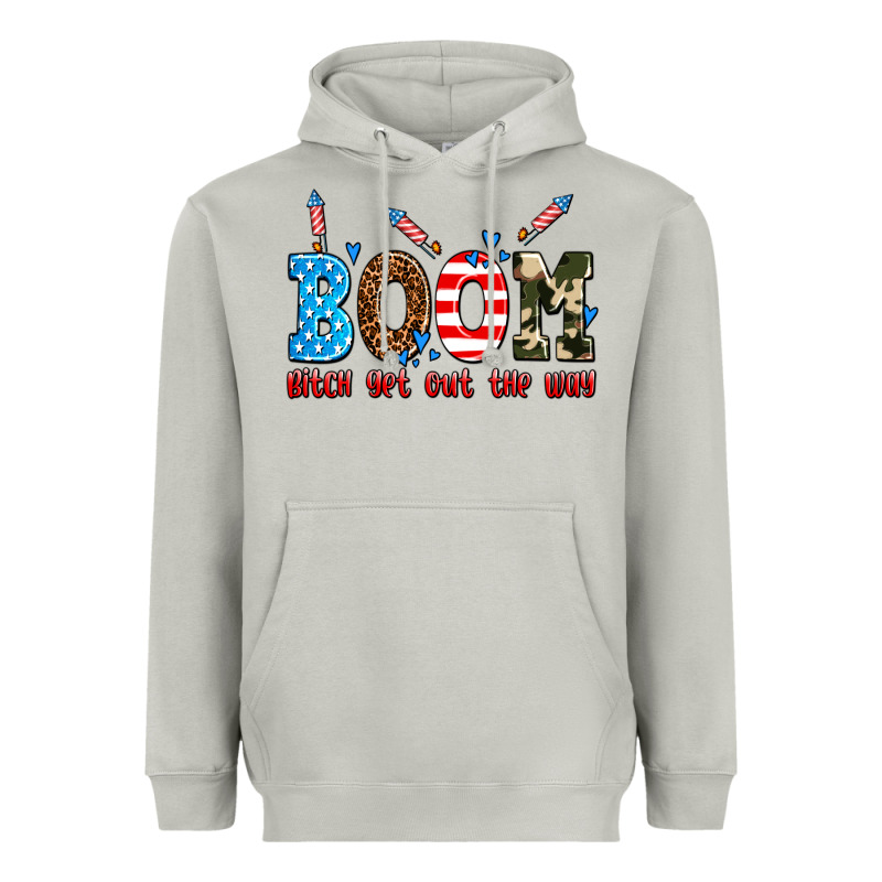 Boom Bitch Get Out The Way Heavyweight Hoodie by AdoDesignShop | Teevron