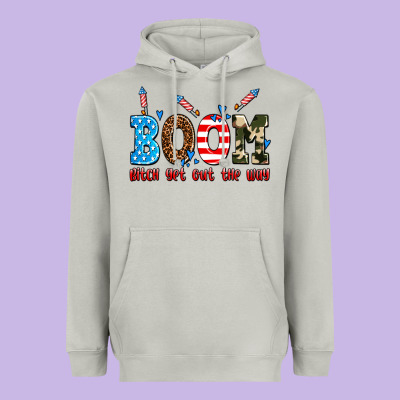 Boom Bitch Get Out The Way Heavyweight Hoodie Designed By Adodesignshop