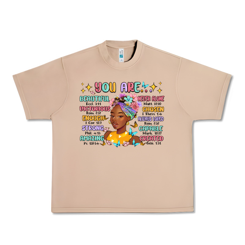 You Are Beautiful Victorious Enough Strong Urban Heavy Tee by MaliasSmallBusiness | Teevron