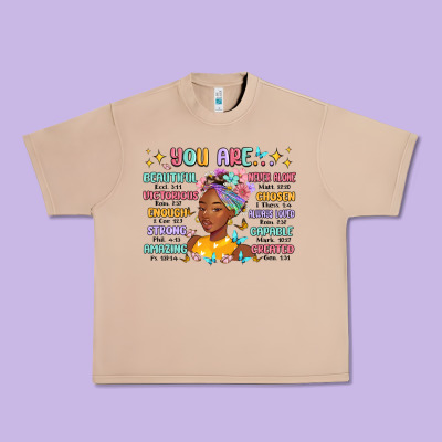 Urban Heavy Tee you are beautiful victorious enough strong