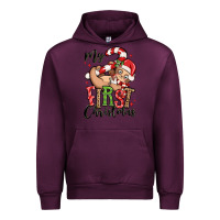 Mauve Wine my first christmas cute christmas sloth Urban Hoodie - MaliasSmallBusiness