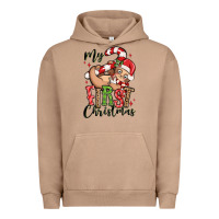 Pigment Burro my first christmas cute christmas sloth Urban Hoodie - MaliasSmallBusiness