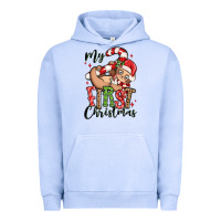 Pigment Grape Ice my first christmas cute christmas sloth Urban Hoodie - MaliasSmallBusiness