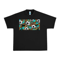 Black western leopard camouflage turquoise soccer licence plate template Urban Heavy Tee - Artiststas