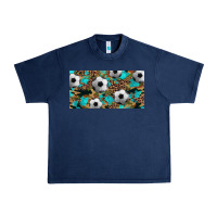 Navy western leopard camouflage turquoise soccer licence plate template Urban Heavy Tee - Artiststas