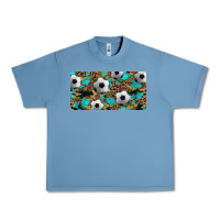 Pebble Blue western leopard camouflage turquoise soccer licence plate template Urban Heavy Tee - Artiststas