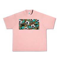 Salmon western leopard camouflage turquoise soccer licence plate template Urban Heavy Tee - Artiststas