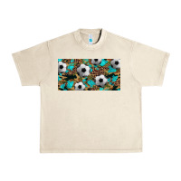 Sandshell western leopard camouflage turquoise soccer licence plate template Urban Heavy Tee - Artiststas