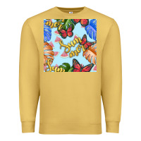 Antique Gold summer and leaf seamless pattern Premium Sweatshirt - BundleAndBundleShop