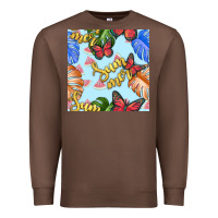 Chestnut summer and leaf seamless pattern Premium Sweatshirt - BundleAndBundleShop